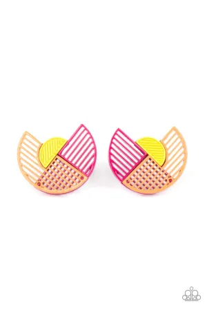 It's Just an Expression Pink Paparazzi Earrings