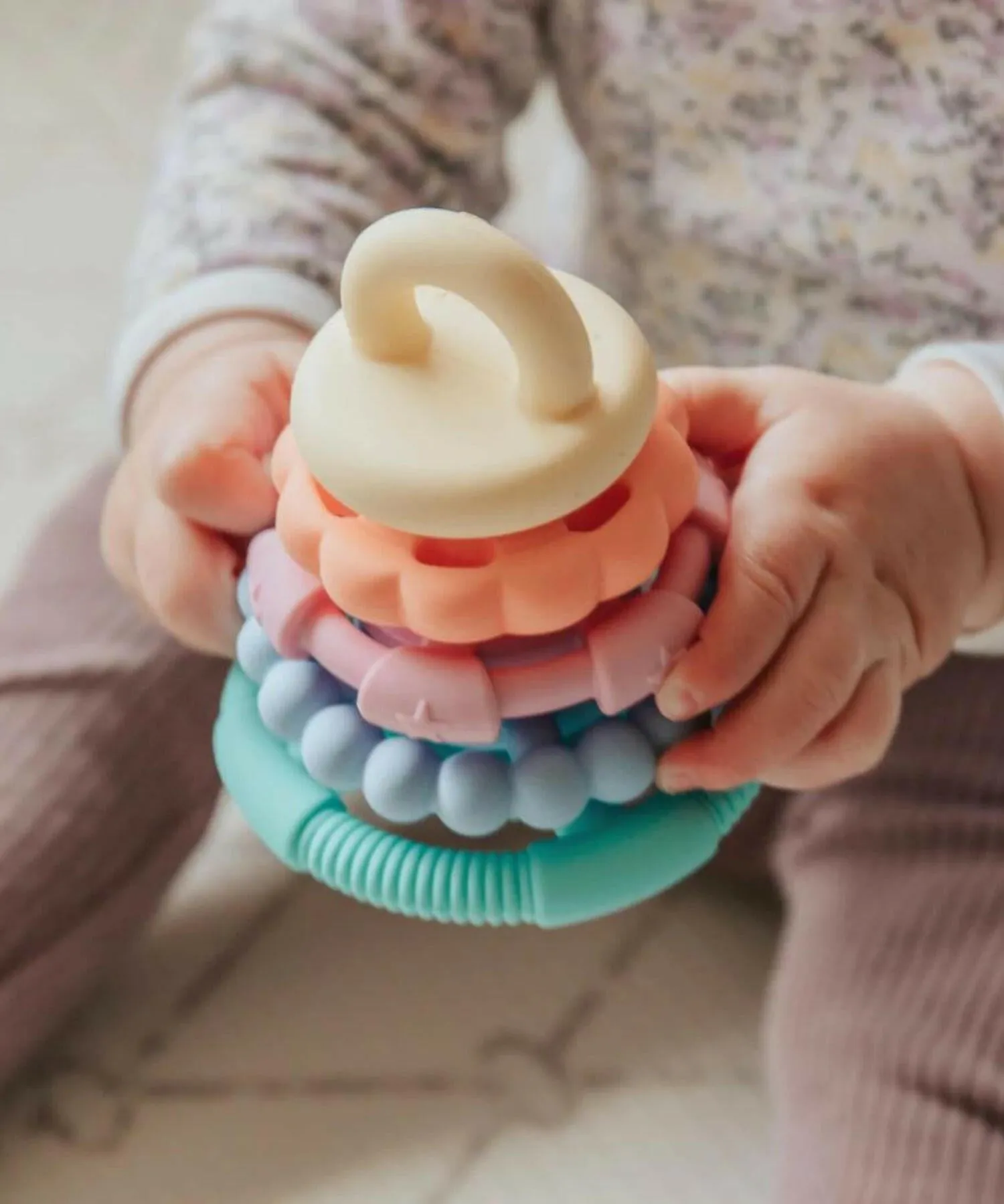 Jellystone Designs | Rainbow Stacker and Teether Toy - Pastel