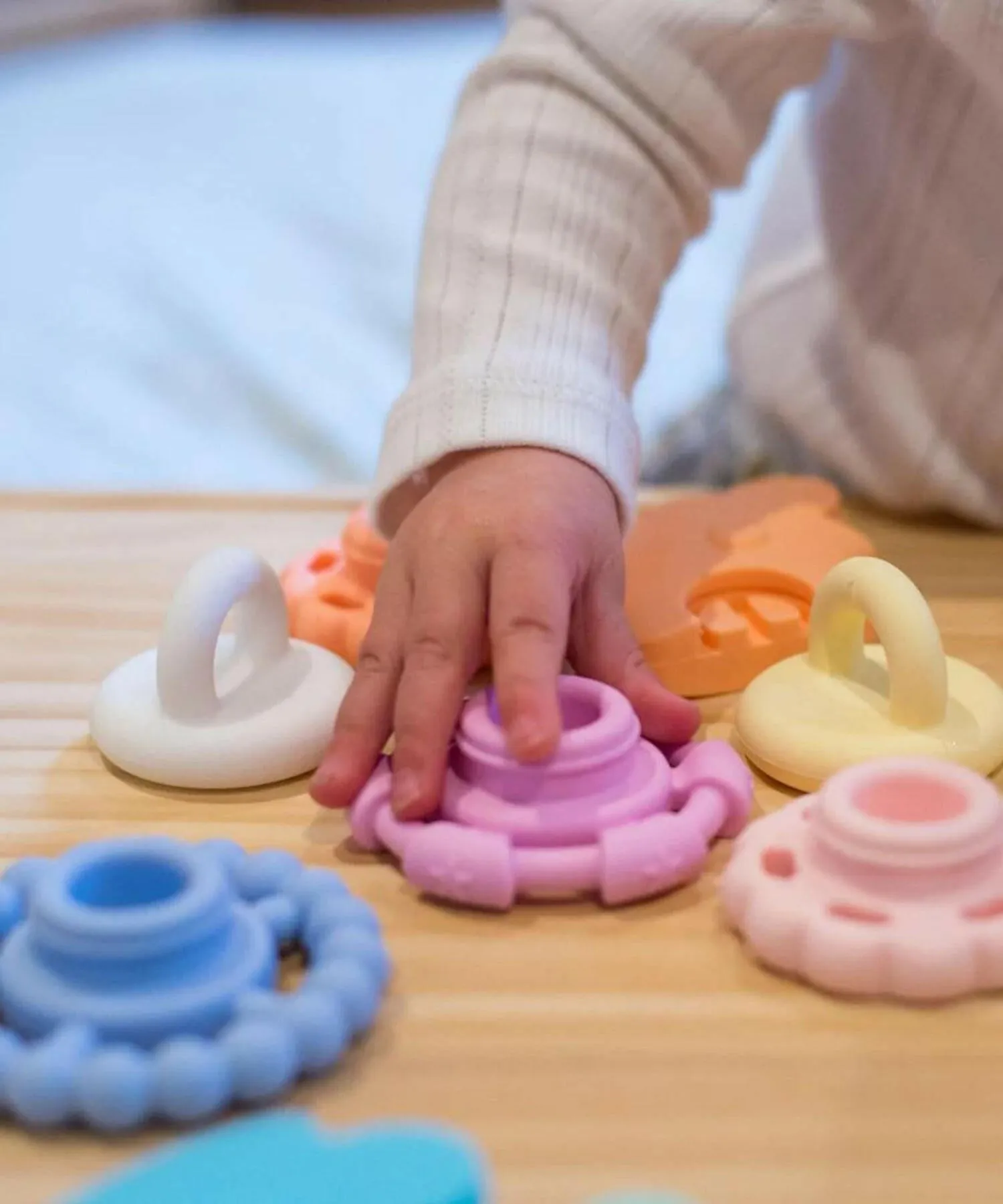Jellystone Designs | Rainbow Stacker and Teether Toy - Pastel