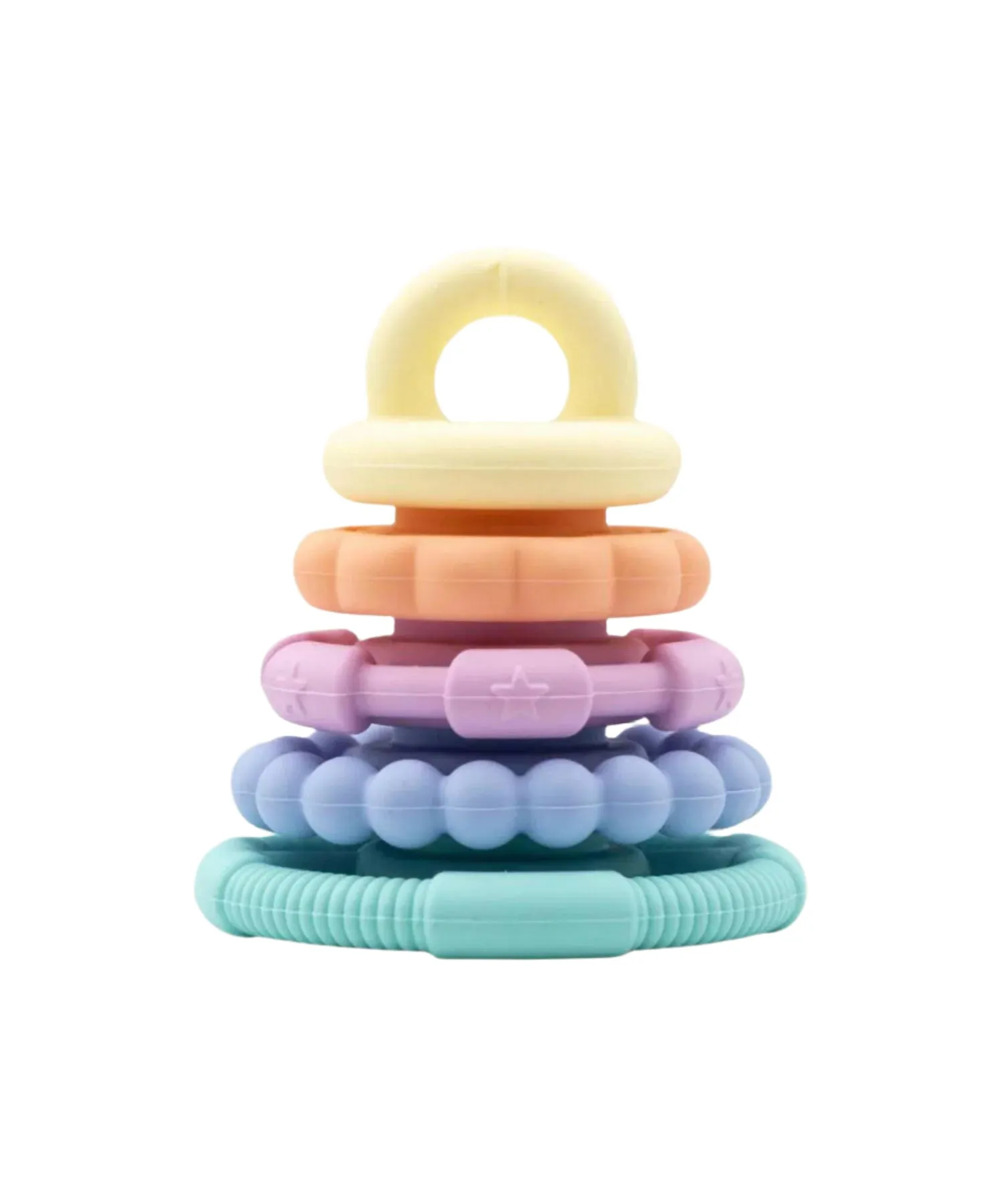 Jellystone Designs | Rainbow Stacker and Teether Toy - Pastel