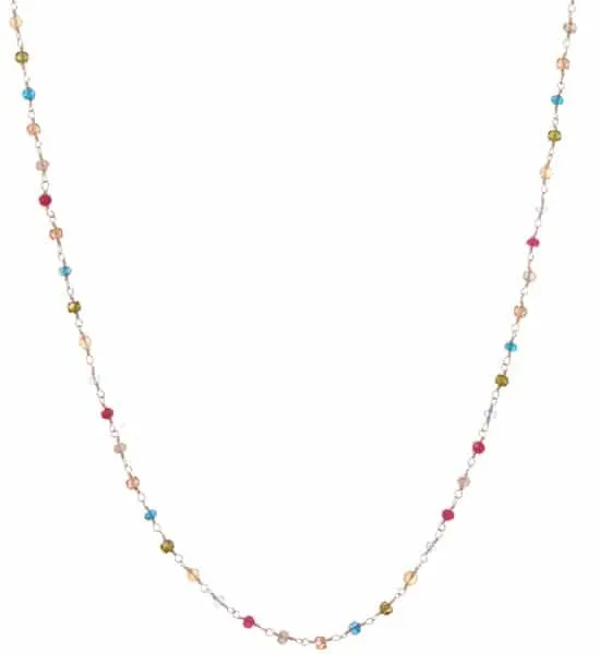 Katie Long Layering Gemstone Necklace