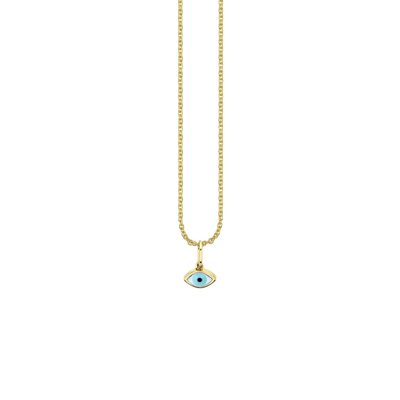 Kids Collection Gold & Enamel Eye Necklace