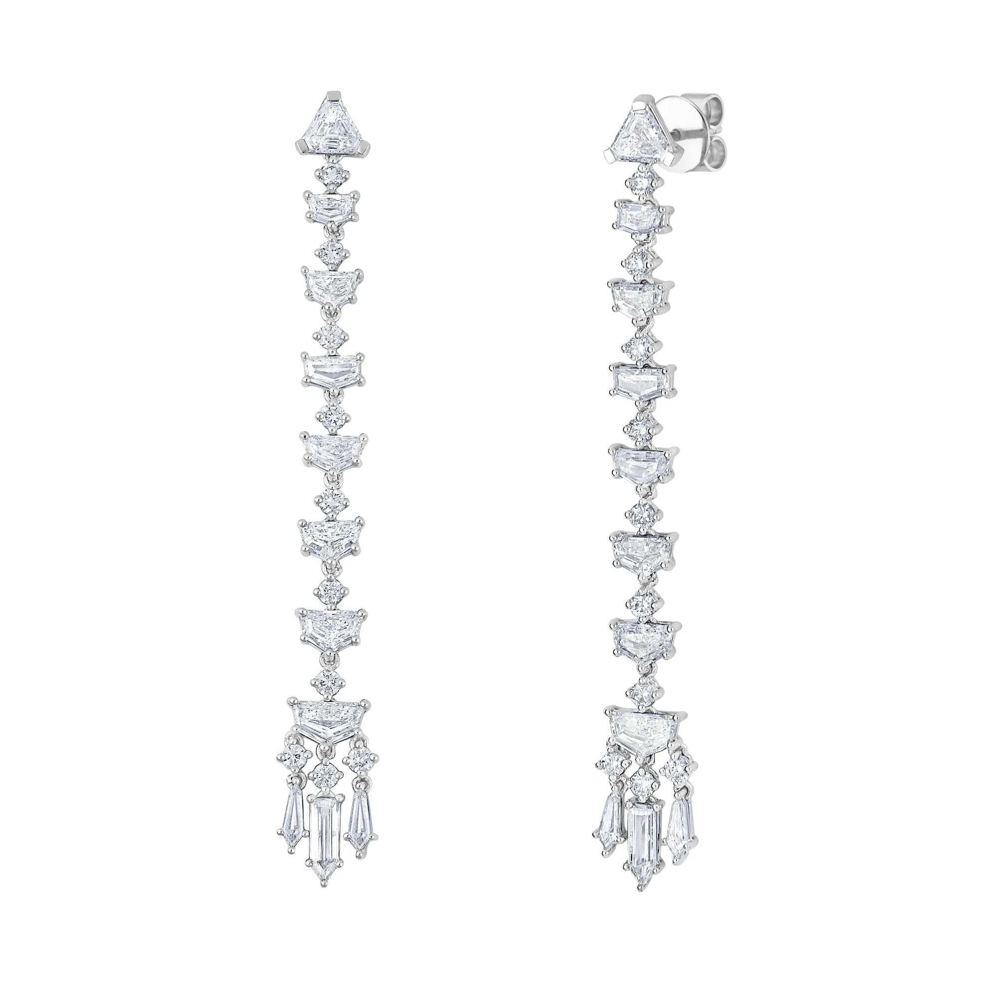 Kite Viveka Diamond Linear Drop Earrings