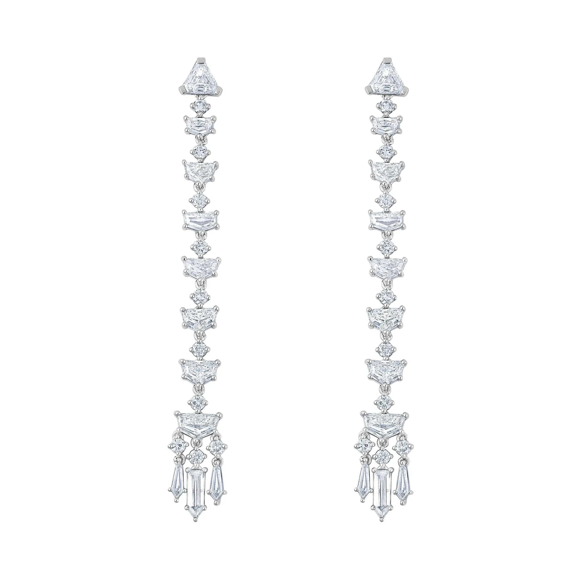 Kite Viveka Diamond Linear Drop Earrings