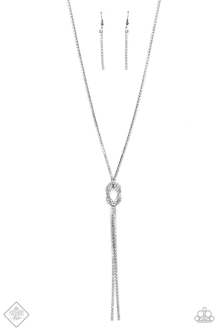 Knockout Knot Black Paparazzi Necklace