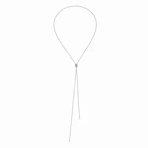 Knotted Box Chain Necklace - Sterling Silver