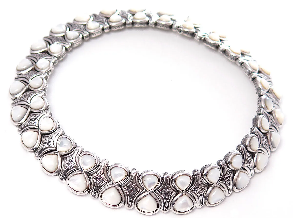 Konstantino Mother of Pearl Collar Necklace