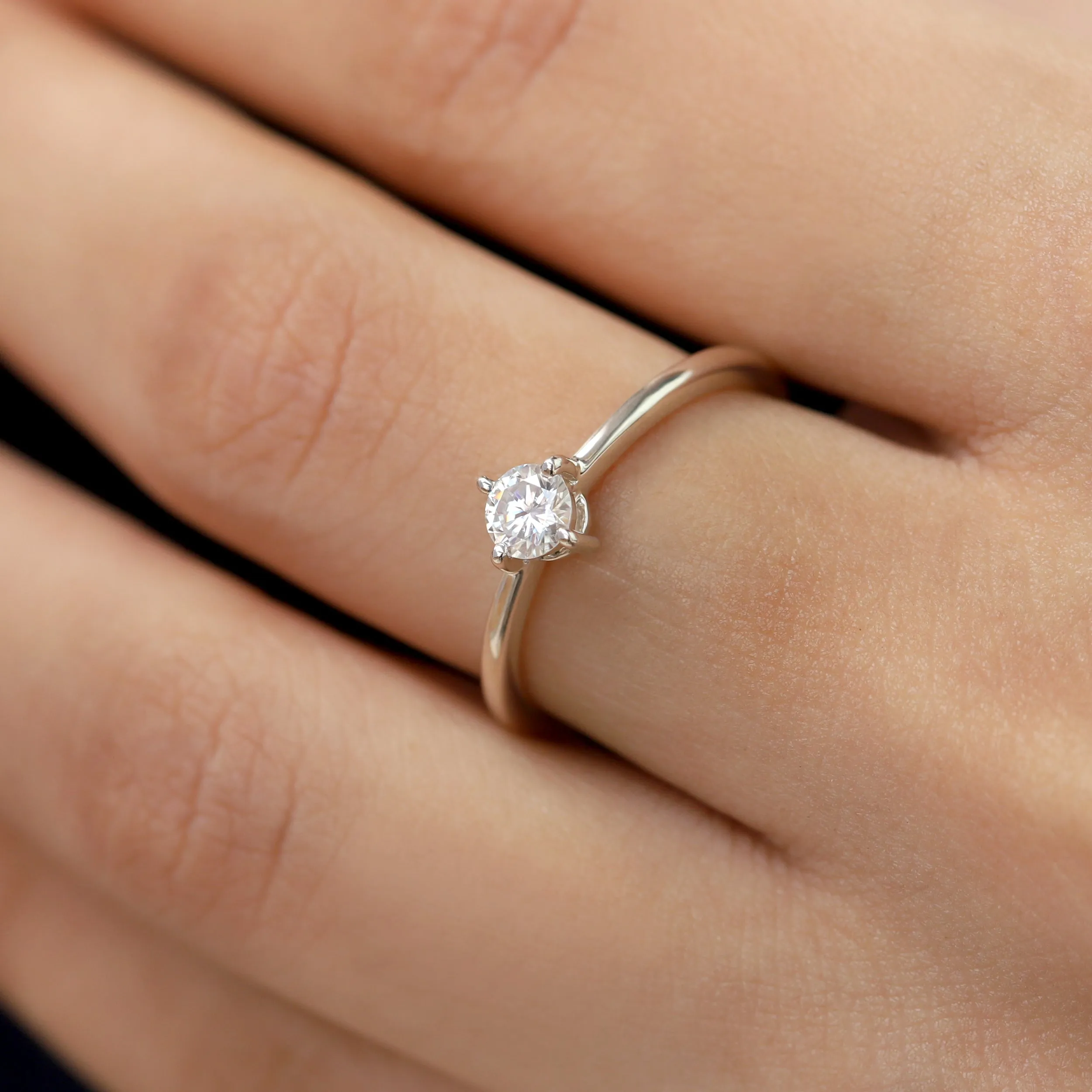 Kristian Moissanite Ring