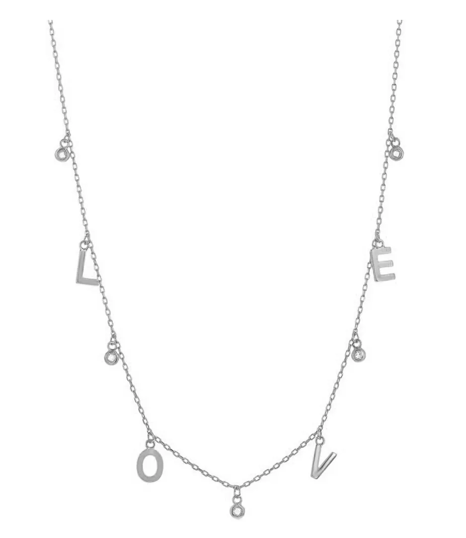 L O V E Dew Drop Necklace
