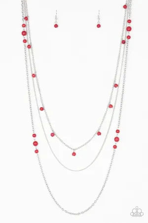 Laying The Groundwork - Red Necklace