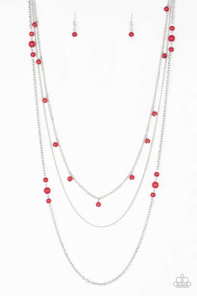 Laying The Groundwork - Red Necklace