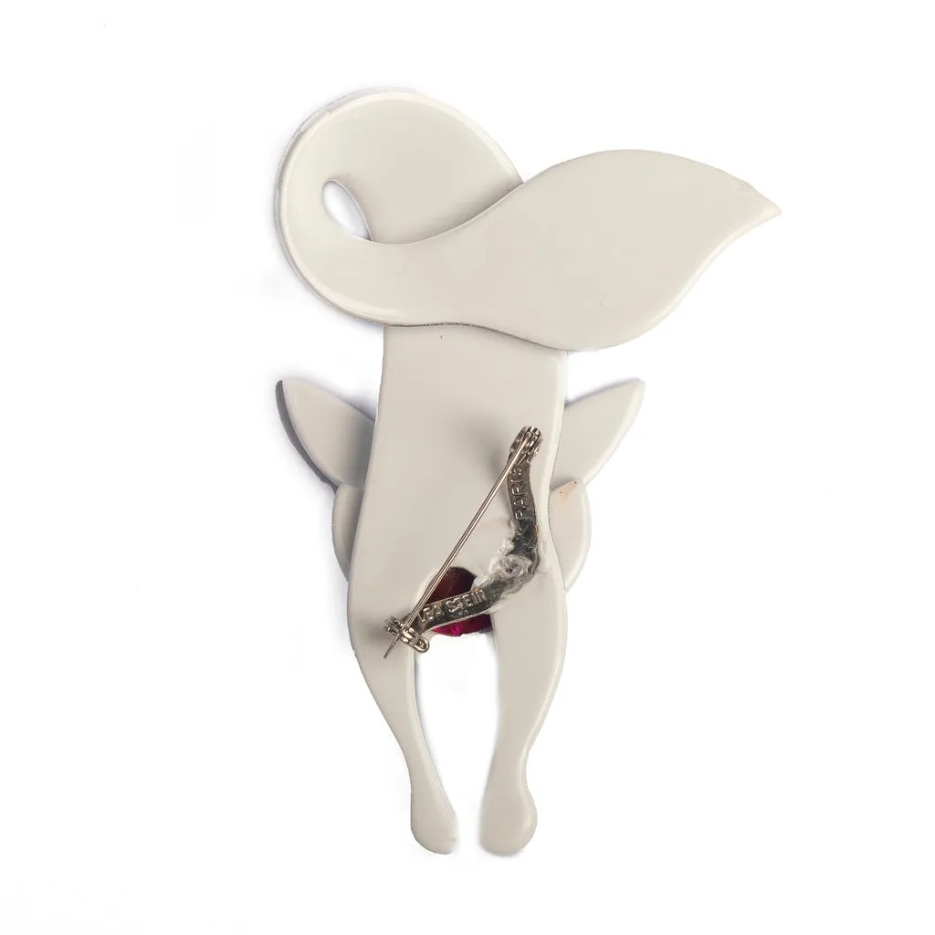 Lea Stein Renard the Fox Brooch - Geometric Design