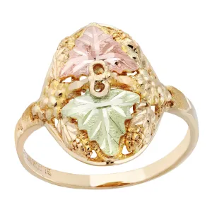Leaves upon Grapes - Black Hills Gold Ladies Ring
