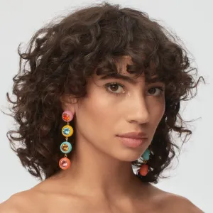 Lele Sadoughi Taffy Rainbow Gumball Linear Earrings