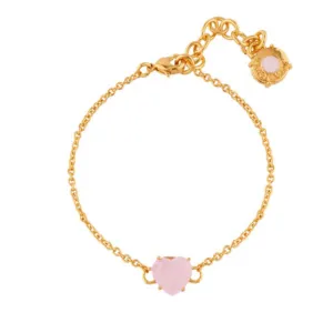 Les Nereides Pink Hearthstone La Diamantine Thin Bracelet