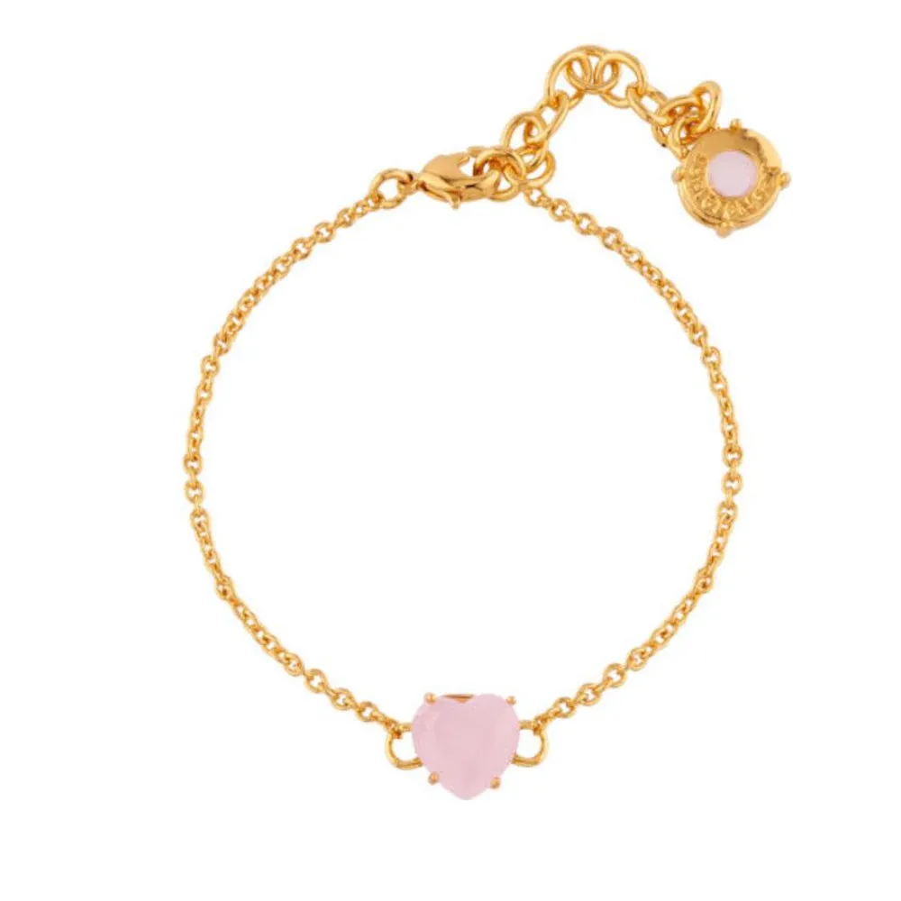 Les Nereides Pink Hearthstone La Diamantine Thin Bracelet