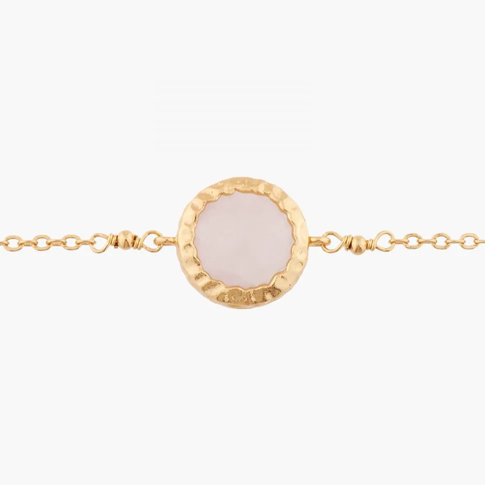 Les Nereides Pink Quartz Chain Bracelet