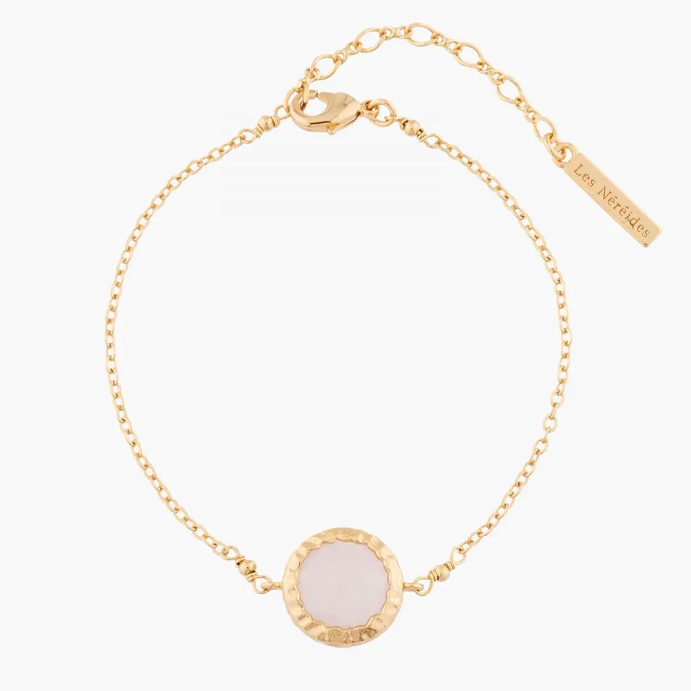 Les Nereides Pink Quartz Chain Bracelet