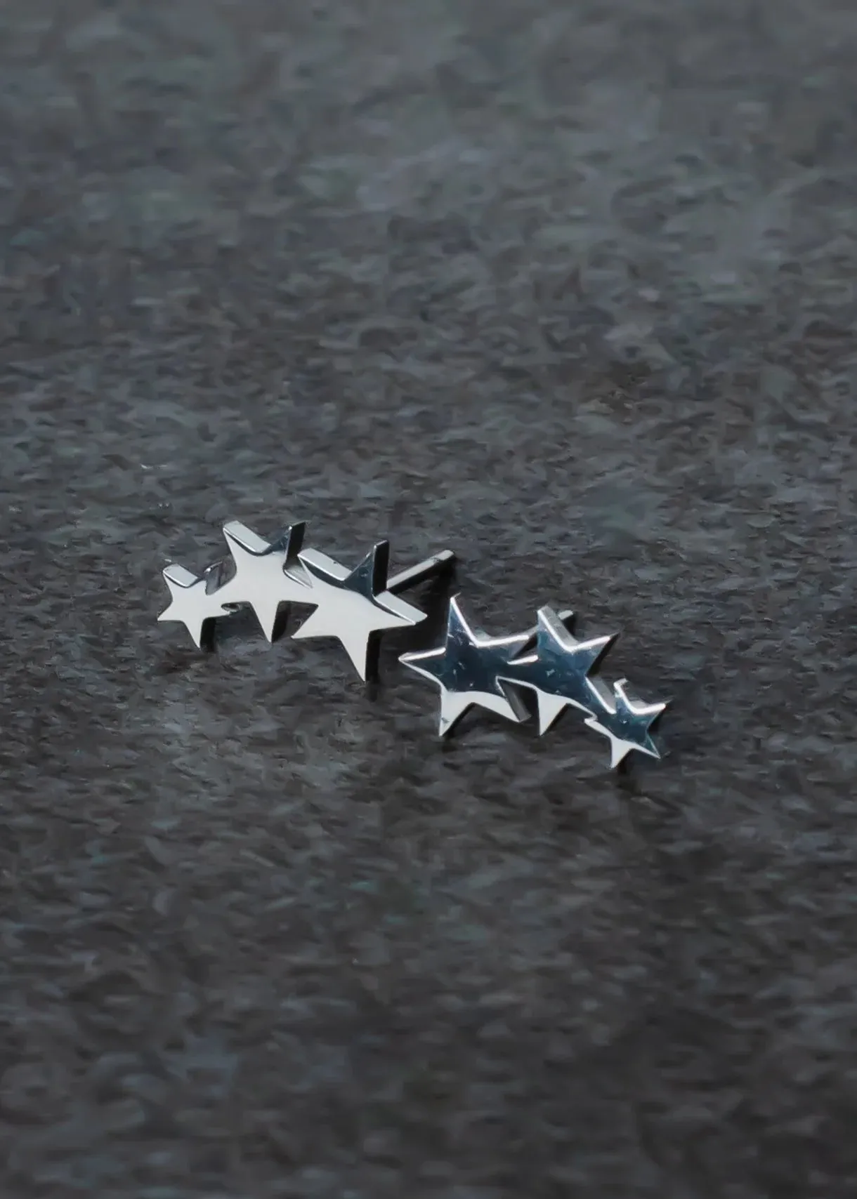 Lexi Star Stud Earrings Silver