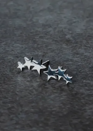 Lexi Star Stud Earrings Silver