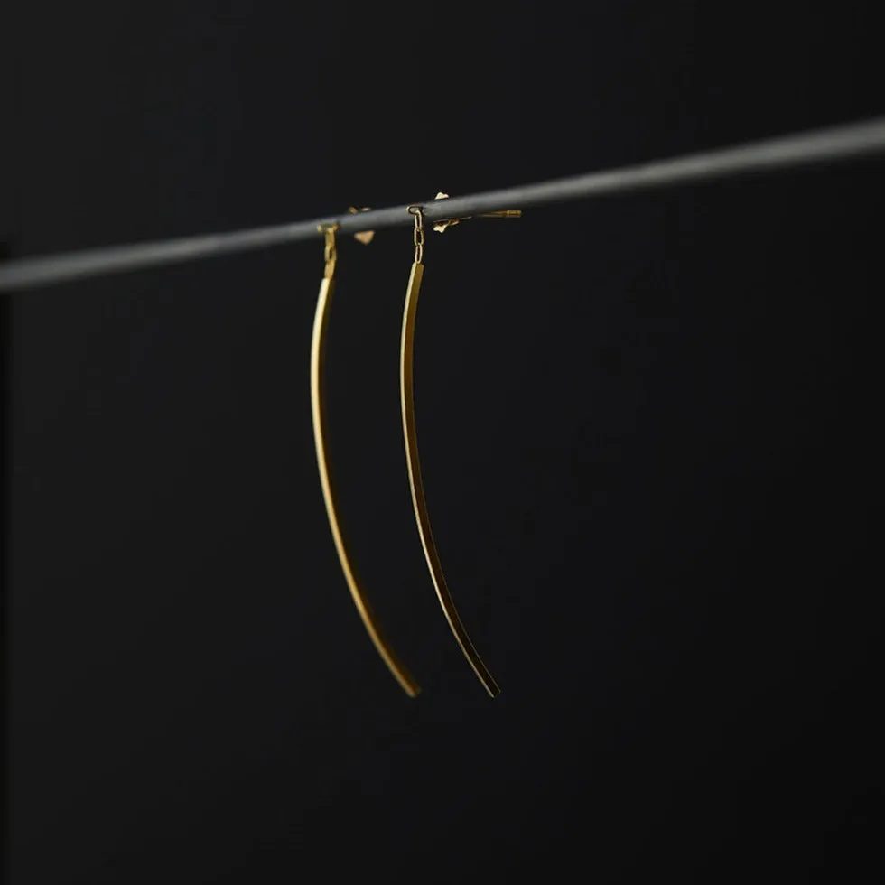 Linear Curve Earrings | E3501