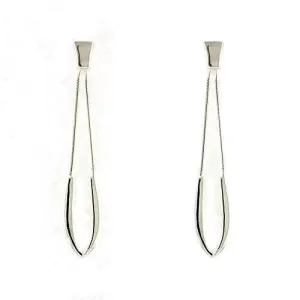 LOAS791 High-Polished 925 Sterling Silver Earrings