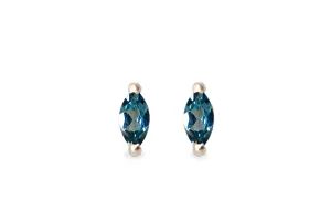 London Blue Topaz Marquise Studs