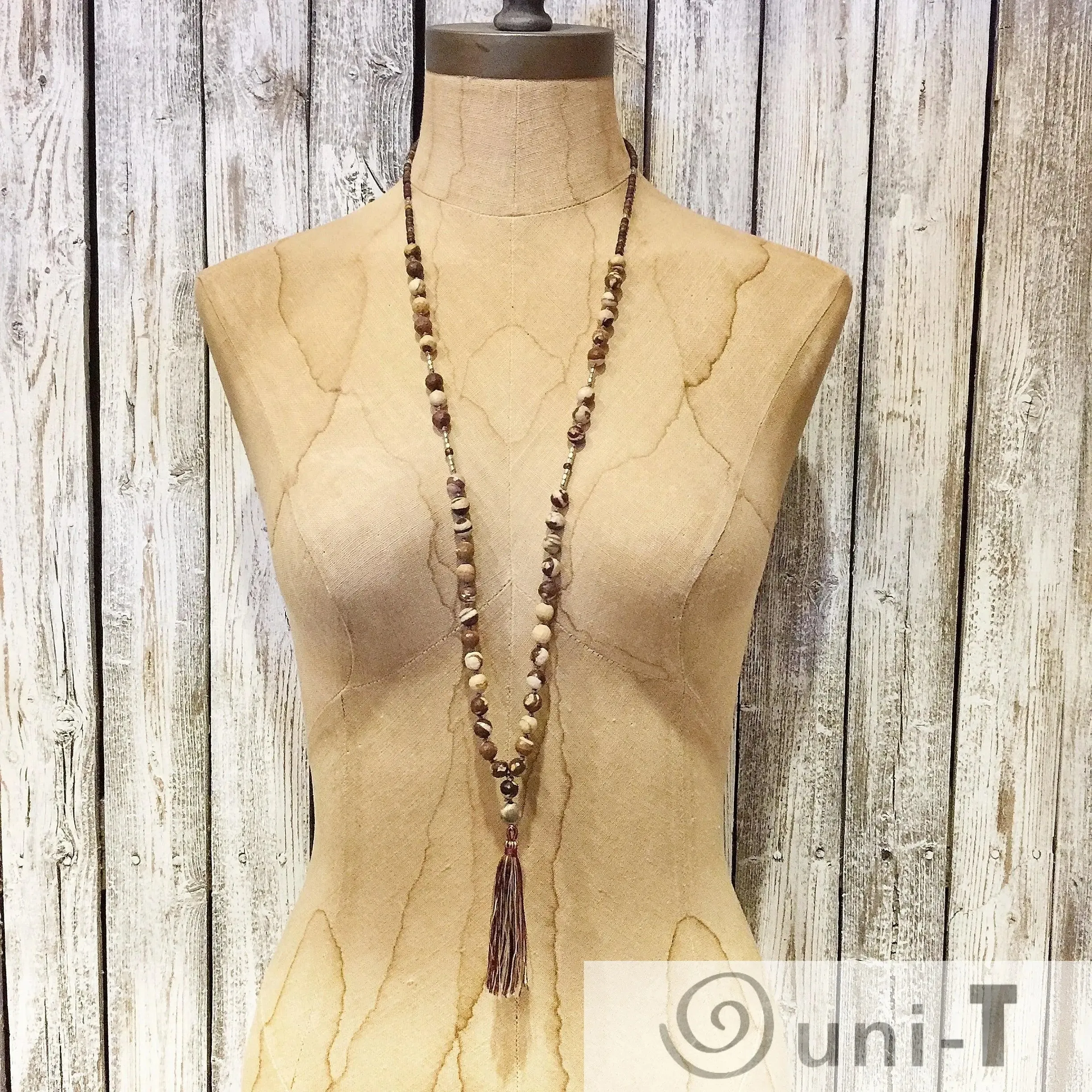 Long Beaded Mala Necklaces