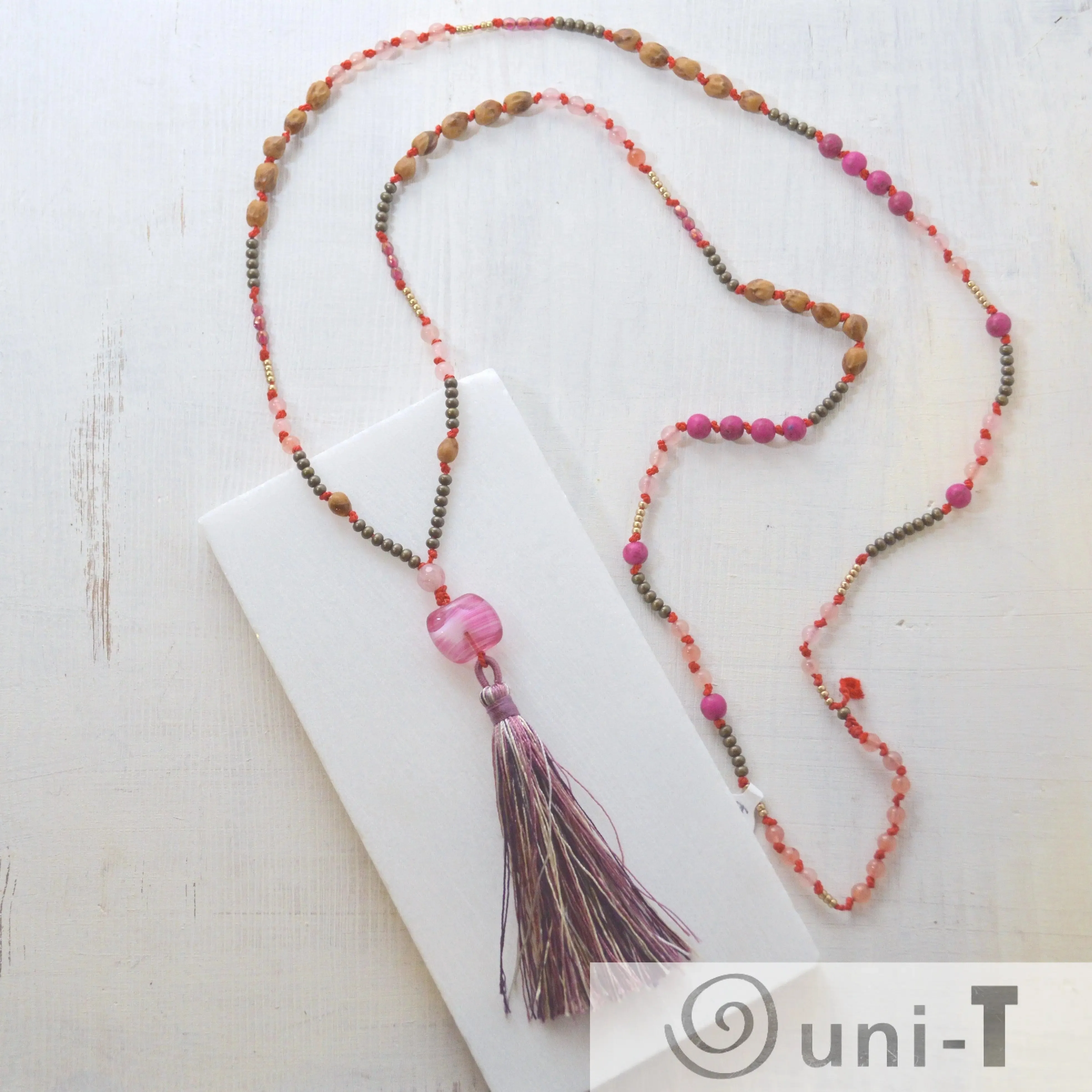 Long Beaded Mala Necklaces