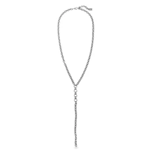 Long Chain Necklace - Silver