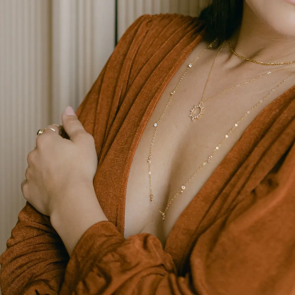 Long CZ Necklace