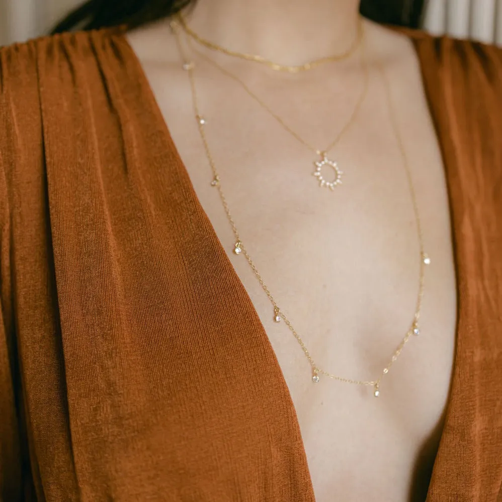 Long CZ Necklace