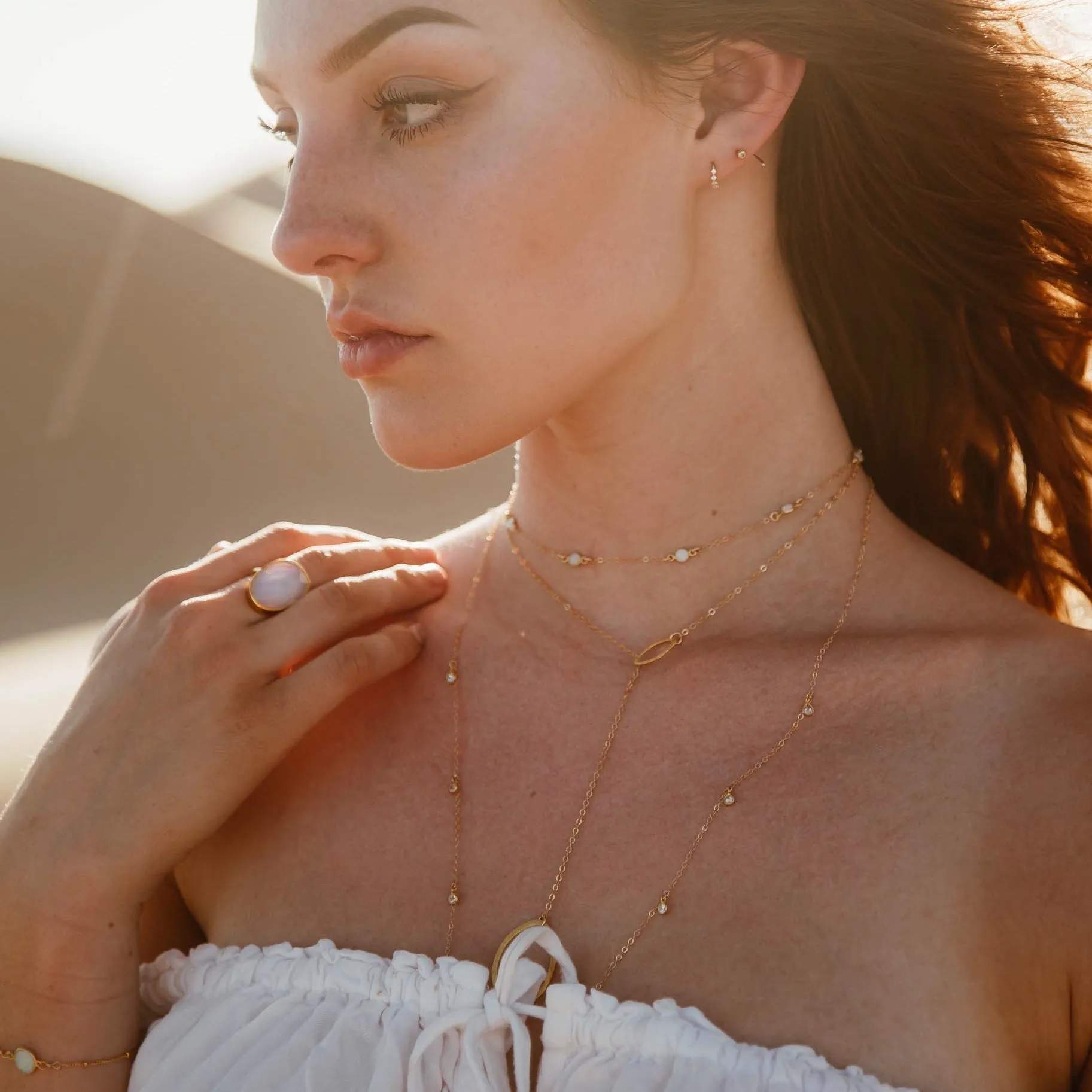 Long CZ Necklace