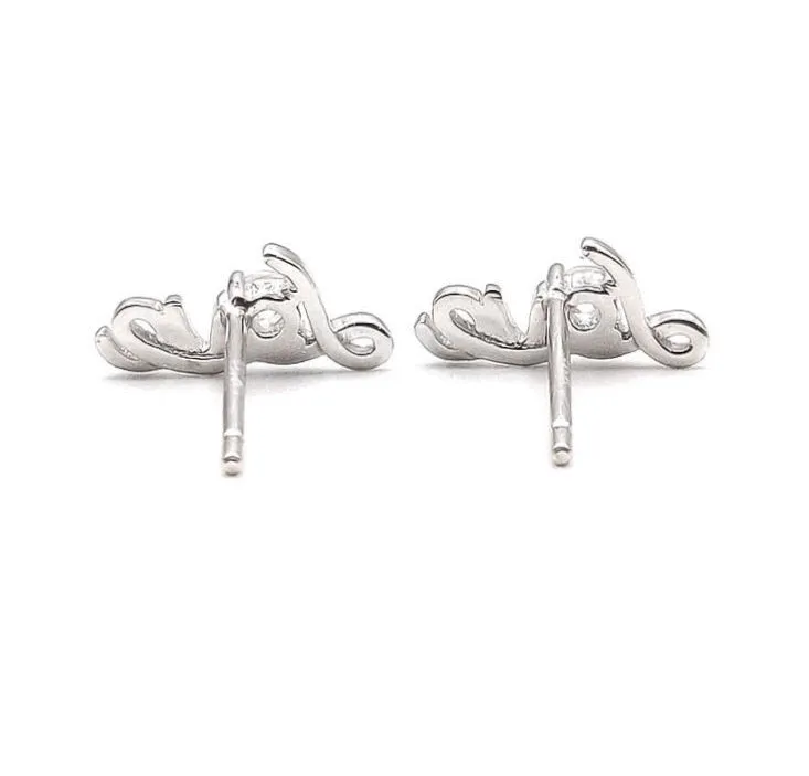 Love Sterling Silver Stud/Minimalist Earrings