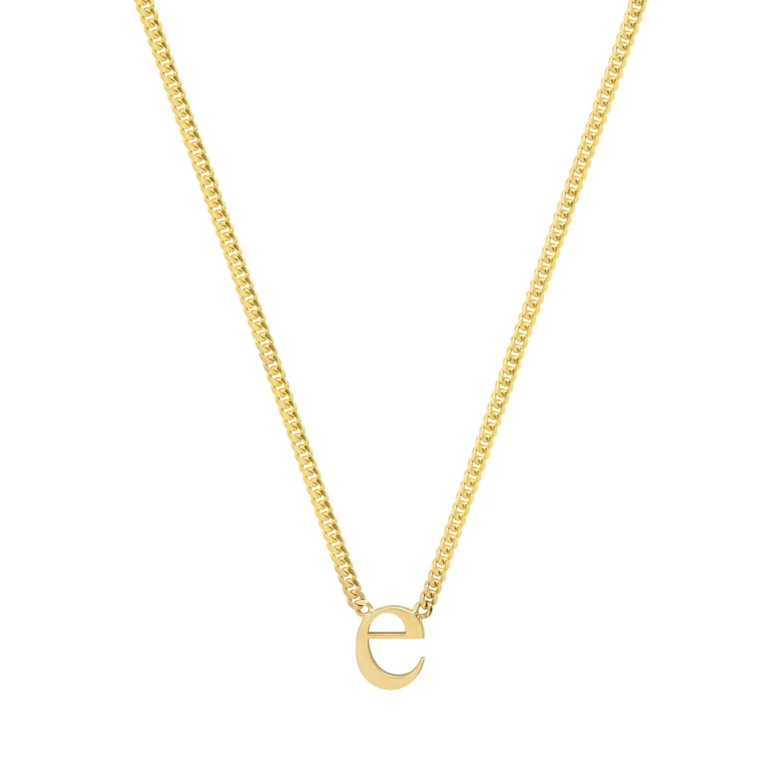 Lowercase Roman Times Initial Necklace