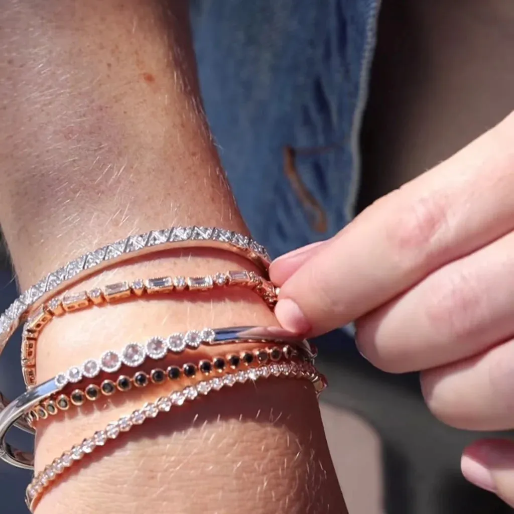 Lucy Baguette and Round Diamond Bracelet