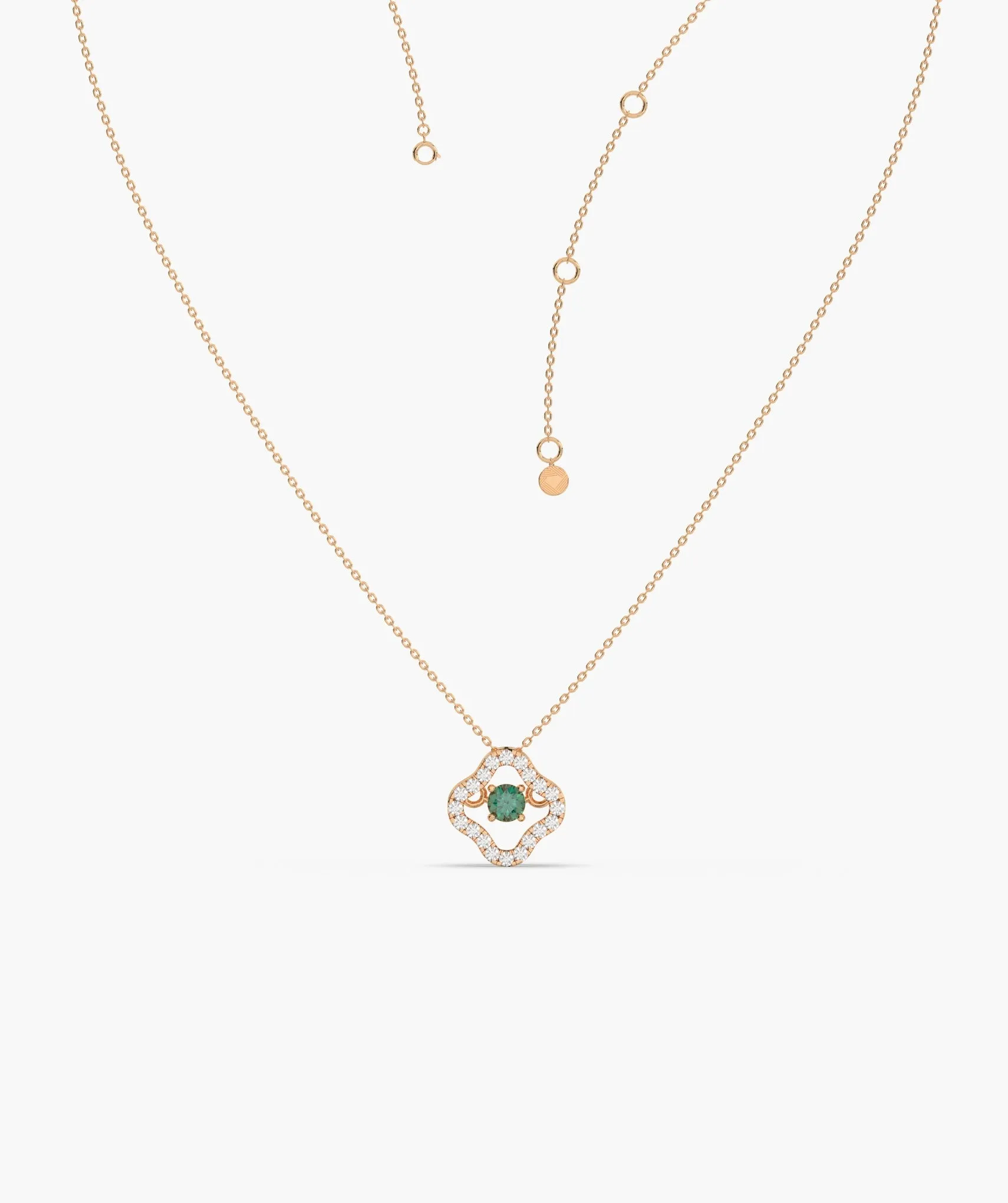 Luxe Clover Glow Necklace
