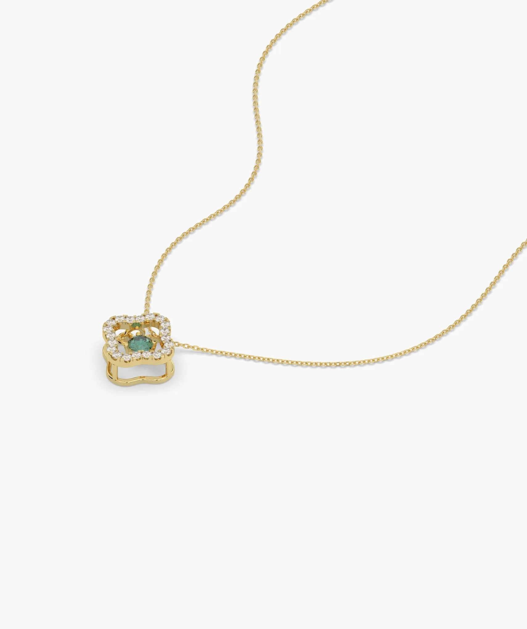 Luxe Clover Glow Necklace