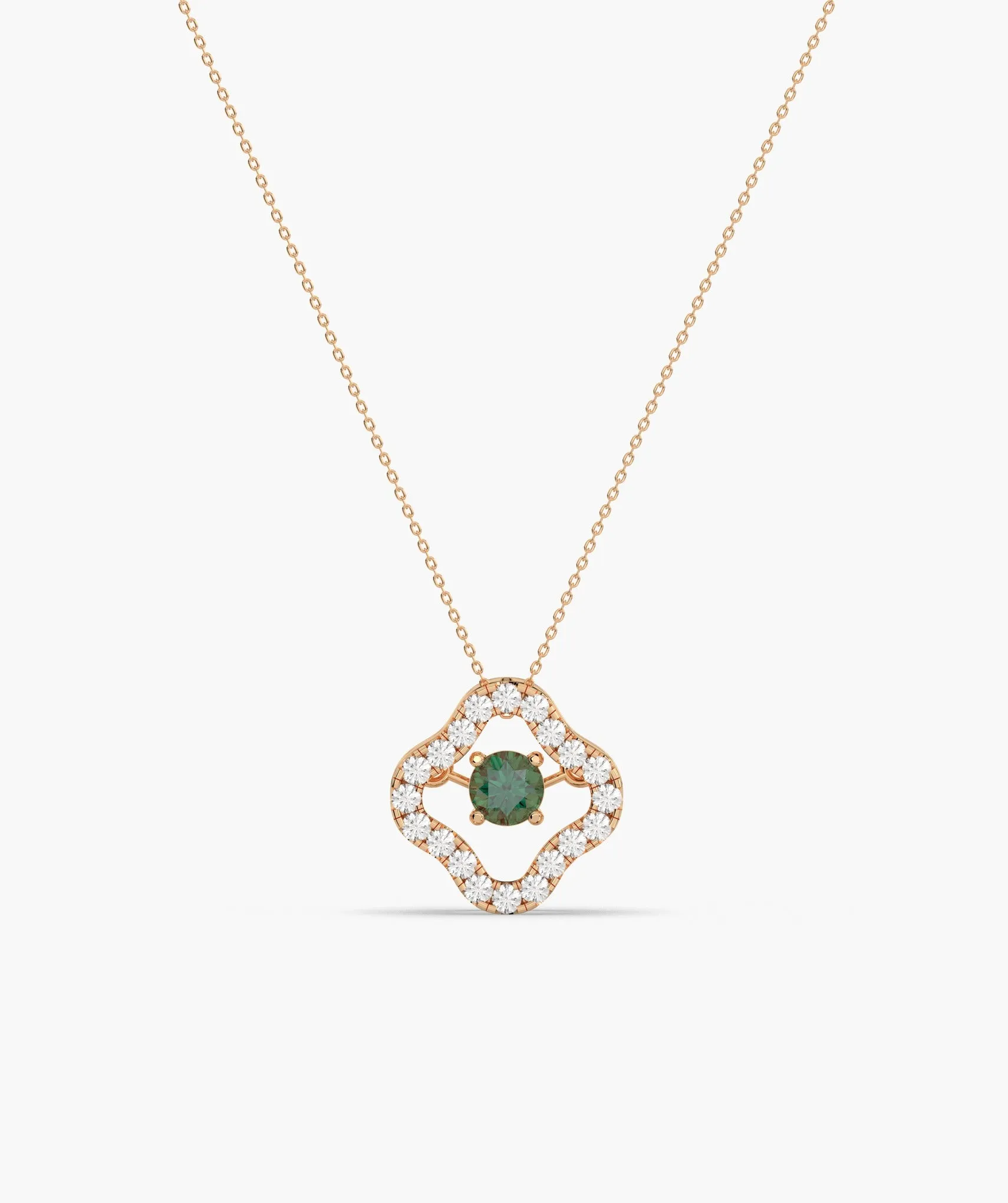 Luxe Clover Glow Necklace