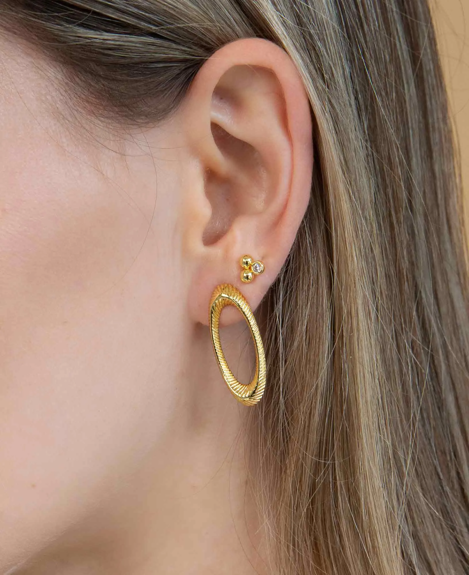 Mabel 14k Gold Stud Earring