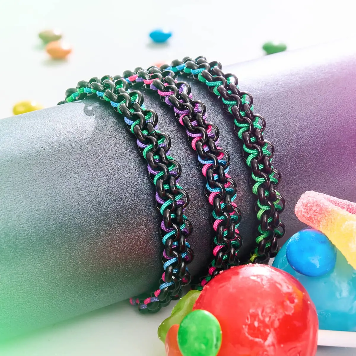 Macaw Links | Mini Kismet Bracelet | Spectrum x Gunmetal
