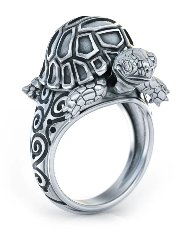 Madagascar Diamond Tortoise Empire Ring