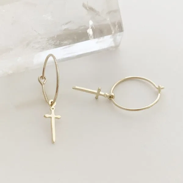 Magic Charm Dagger Hoops