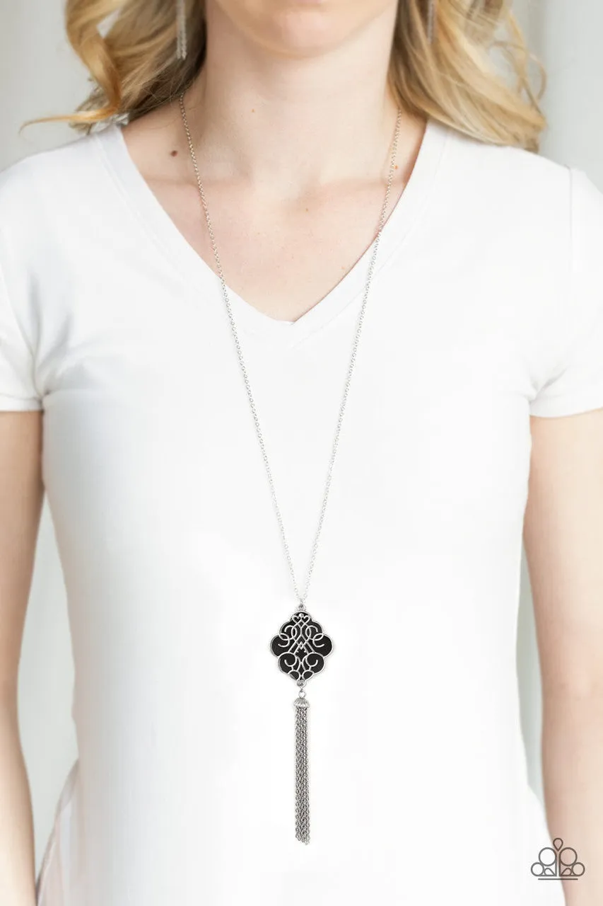 Malibu Mandala Black Paparazzi Necklace