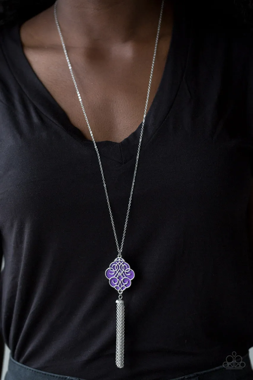 Malibu Mandala Purple Paparazzi Necklace