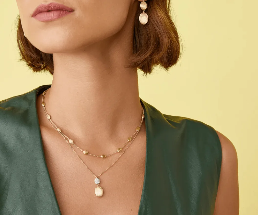 Marco Bicego 18K Yellow Gold Small Bead Short Siviglia Necklace