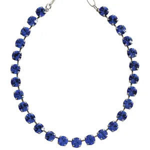 Mariana "Royal Blue" Silver Plated Must-Have Everyday Crystal Necklace, 3252 206206
