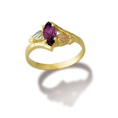 Marquise Amethyst - Black Hills Gold Ladies Ring