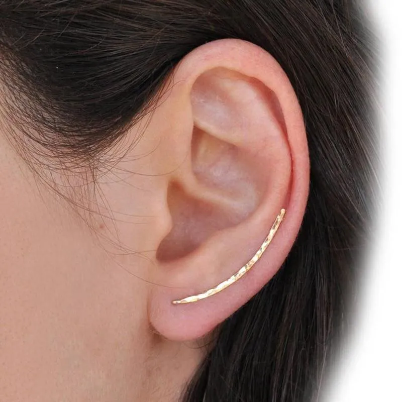 Martelée Ear Climber Earrings