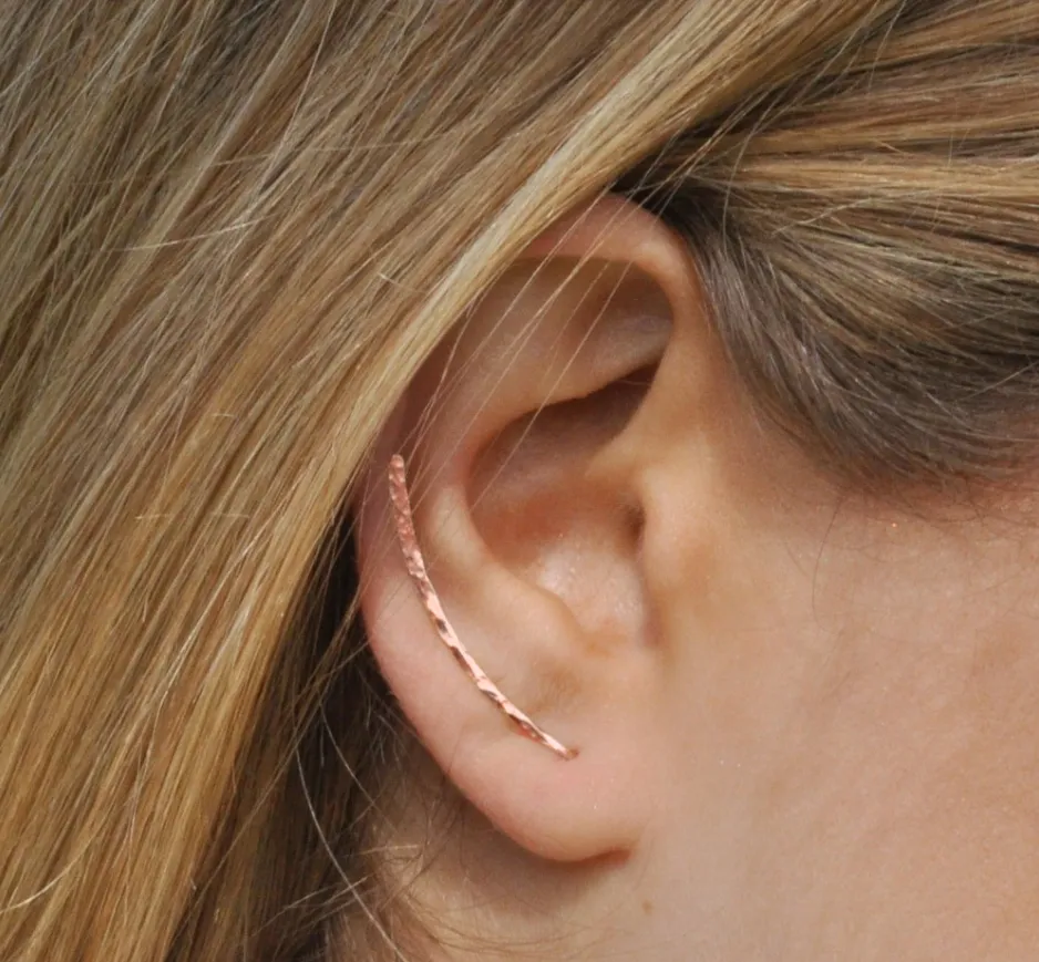 Martelée Ear Climber Earrings
